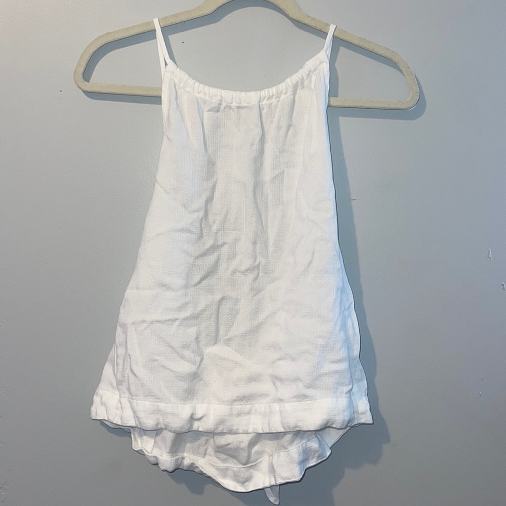 Open back halter top